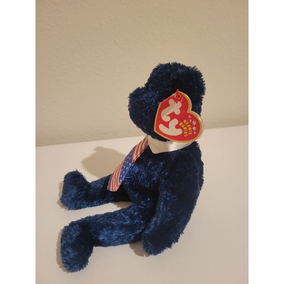 TY Beanie Baby Pops Father's Day 2002 Blue New with Tags - Picture 4 of 5